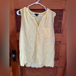 New Directions Yellow Button Down Shirt